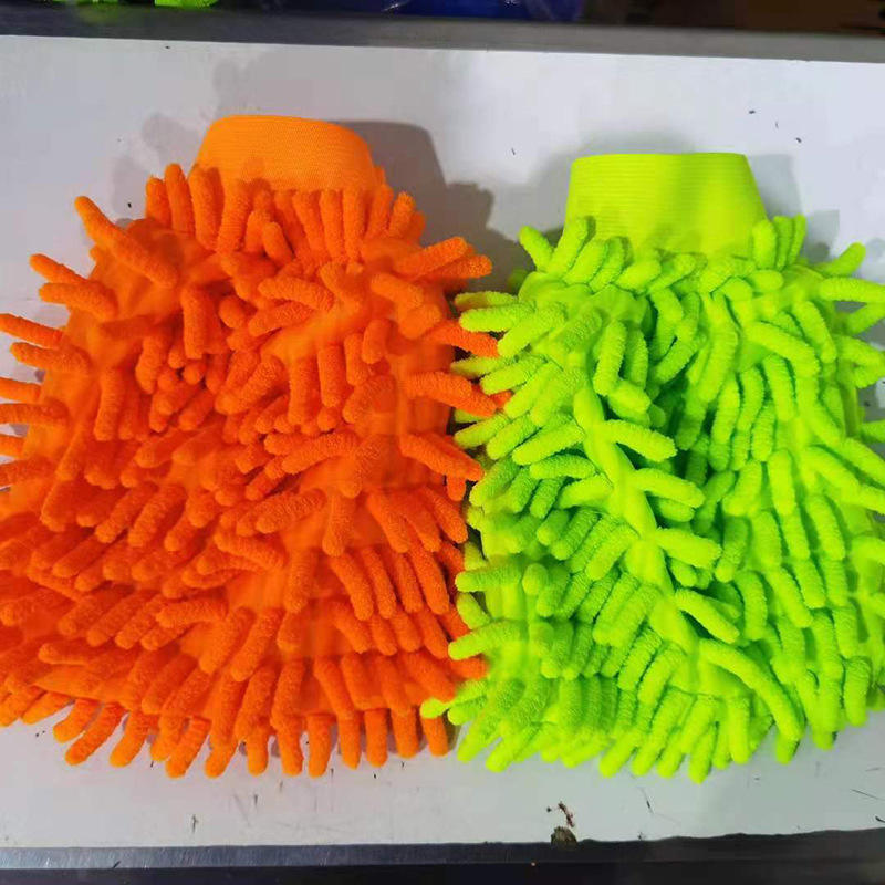 Luva de Lavagem Automotiva Chenille Dupla Face Impermeável