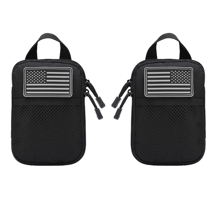 Bolsa Tática Médica com Patch Bandeira EUA (Kit com 2)