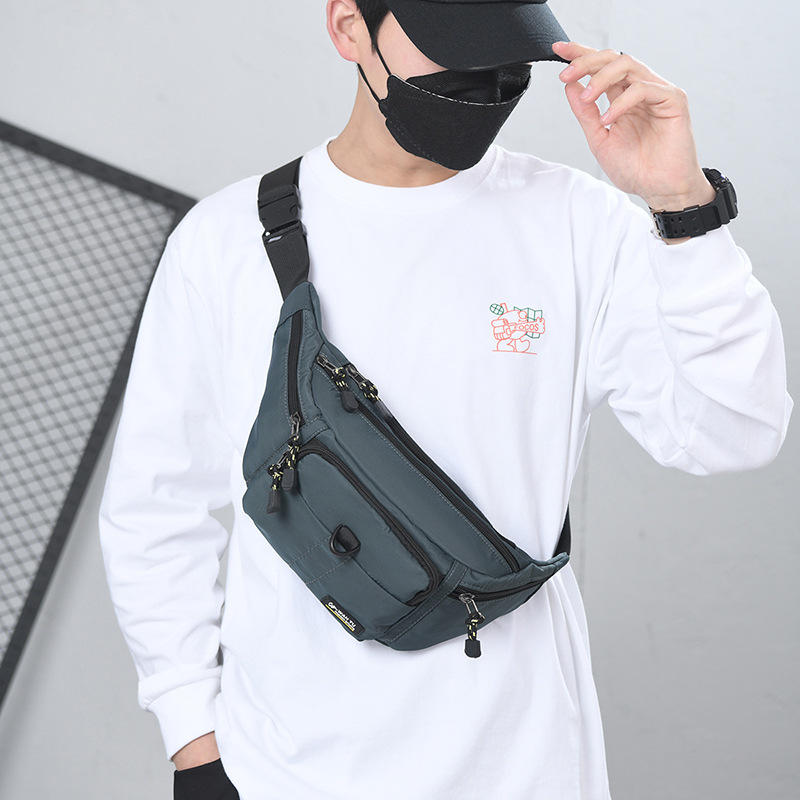 Pochete e Bolsa de Peito Masculina Resistente à Água para Esporte