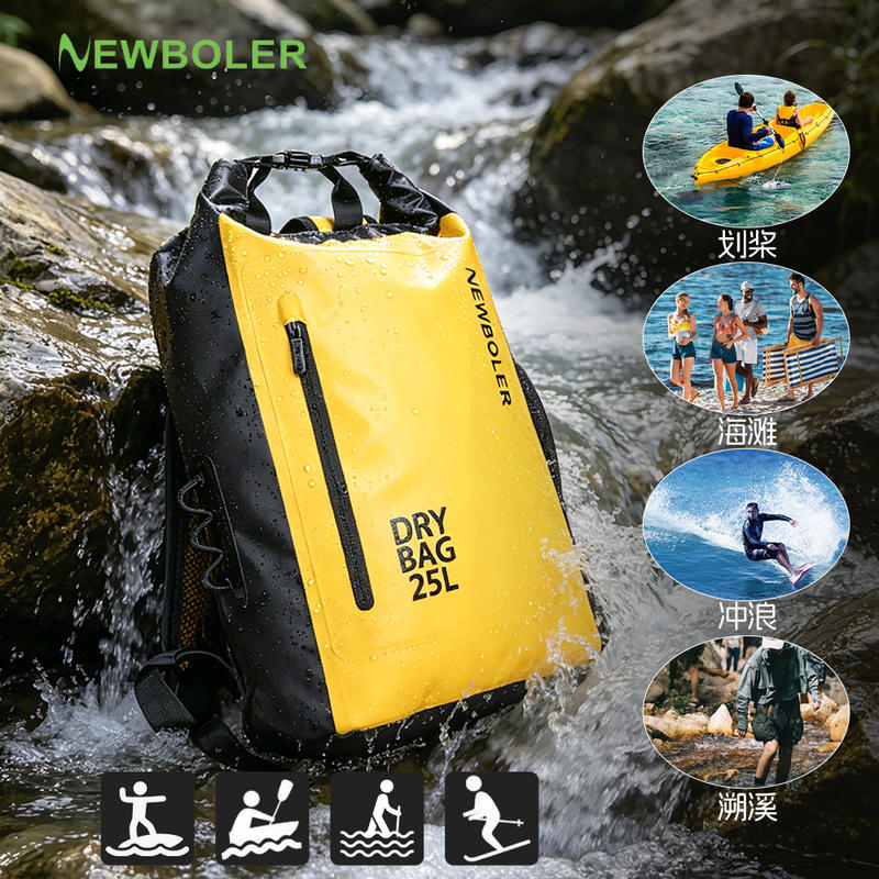 Mochila Estanque Impermeável PVC para Trilha e Natação