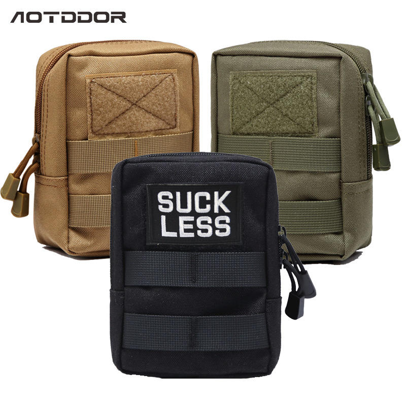 Pochete Tática de Nylon EDC Bolsa de Cintura para Outdoor