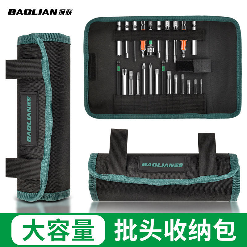 Bolsa Enrolável de Ferramentas para Eletricista Portátil