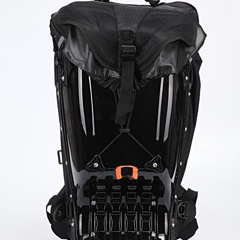 Mochila rígida impermeável para capacete de moto masculina
