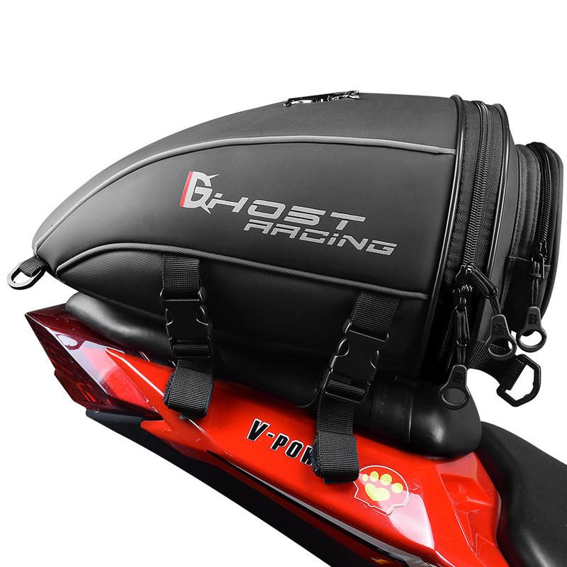 Bolsa traseira para moto mochila de assento