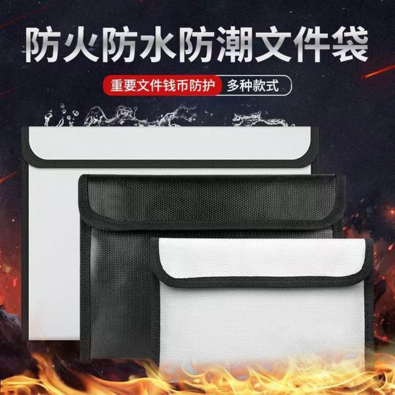 Bolsa Porta Documentos À Prova de Fogo e Água com Zíper